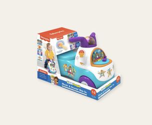 Fisher-Price Little People Blue Move N Groove Ride-on with Lights and Sounds