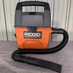 RIDGID 3 Gal. 3.5 Peak HP Handheld Shop Vacuum Wet Dry Vac with RIDGID SWEEP Dust Pan, Filter, Locki