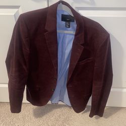 Burgundy Cordorouy Blazer