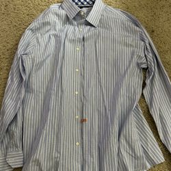 Ben Sherman Light Blue Stripe Button Up