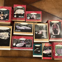 Vintage Hallmark Star Trek Christmas Ornaments 