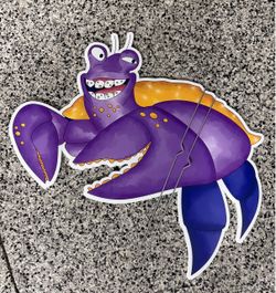 Moana Party Decor - Tamatoa Crab Cutout