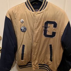 Vintage Logo 7 Cowboys Bomber Jacket Size Medium