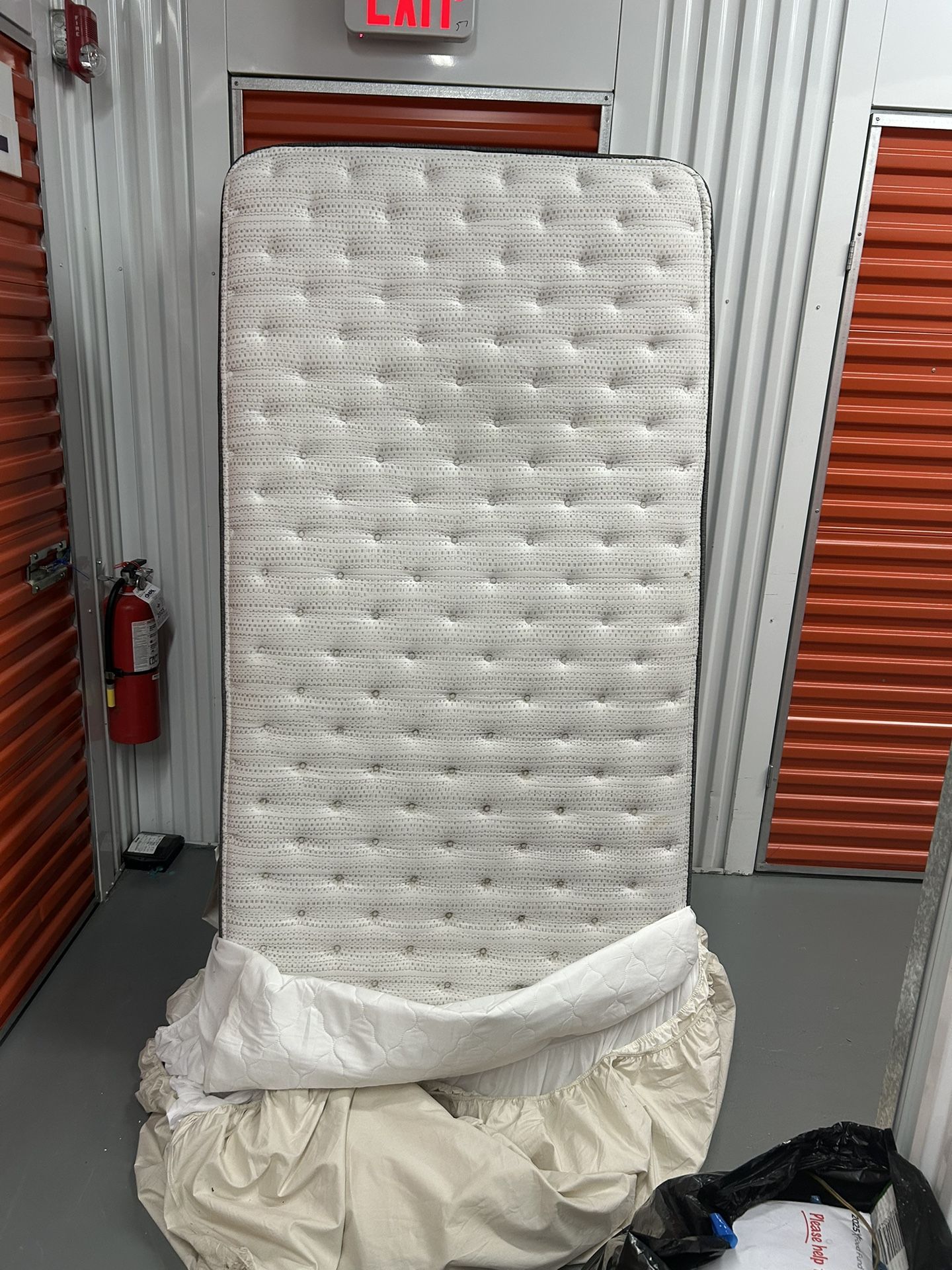 TWIN size mattress boxspring and mattress set