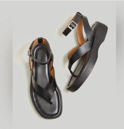 New Madewell The Cooper Thong Platform Sandal