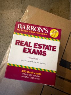 Real Estate Exam Flash Cards (Barron's Test Prep)