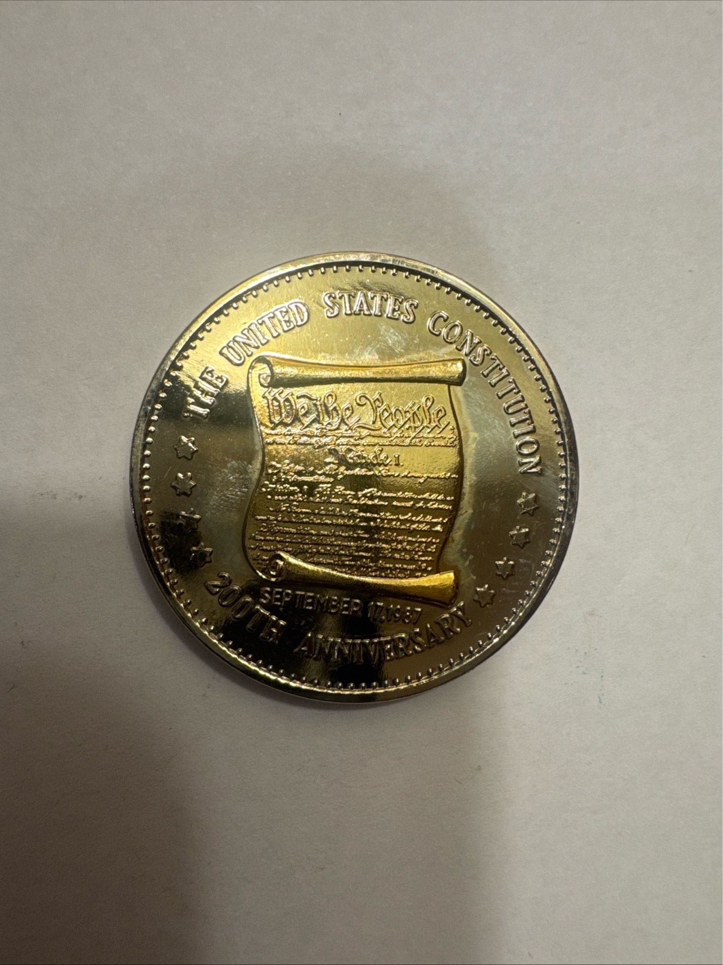 National Historic Mint Double Eagle Commemorative Coin *The Constitution*