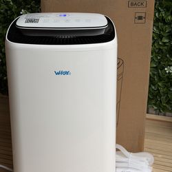 5000 Sq.Ft Dehumidifier for Basements 100 Pints, with 2.15 Gallons Water Tank with Darin House and App Control, Smart Compressor Quiet Operation Ideal