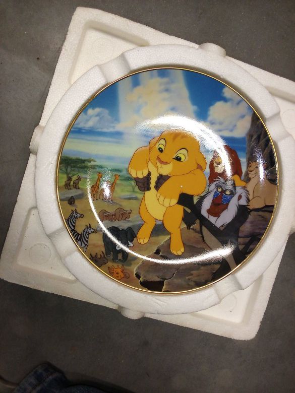 1994 Lion King Collectors Plate 1st Edition