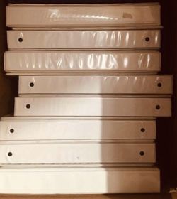 1" and 1 1 / 2" 3-Ring View Binder, White,