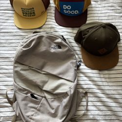 North Face Backpack + REI Hat Bundle