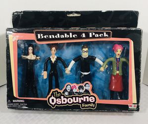 2002 Joks The Osbourne Family Bendable 4-pack