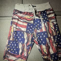 Switch Remarkable Flag Shorts M USA Drawstring