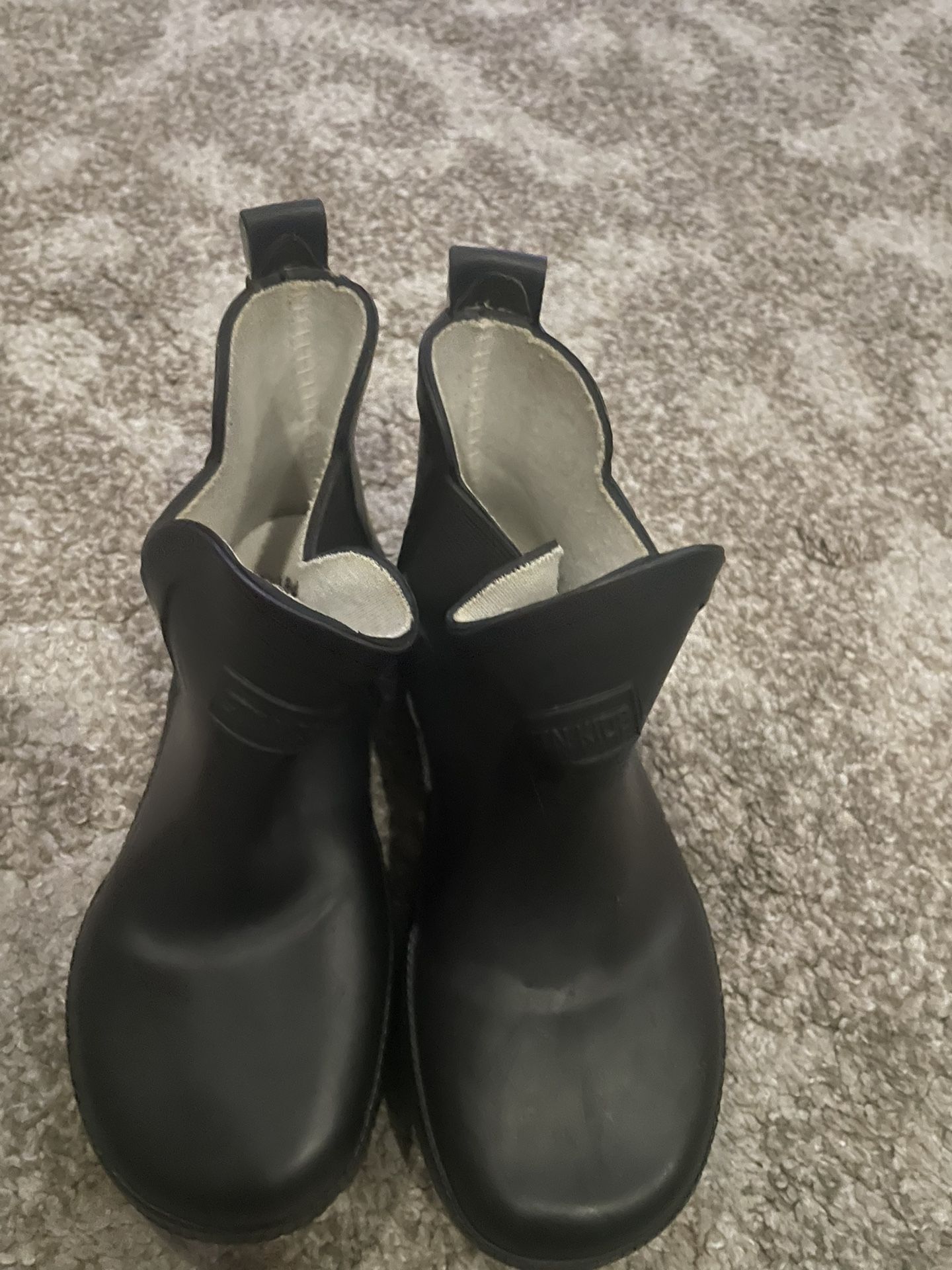 Black Rain Boots
