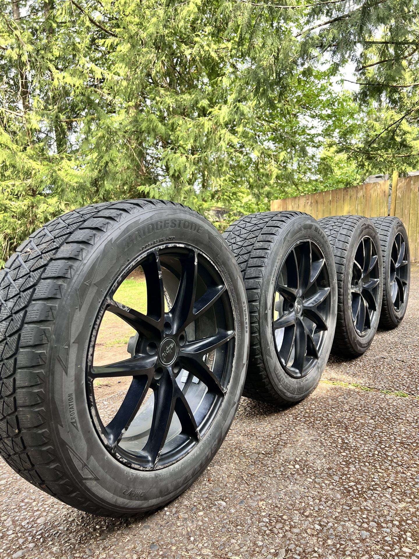 245/55R19 19inch Rims With Bridget Stone Tires (Balanced) for Sale in ...