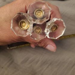 Glass Drawer Pulls X4