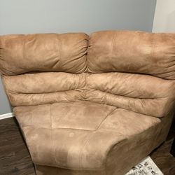 3 Piece Sectional Sofa set With Reclining Seats