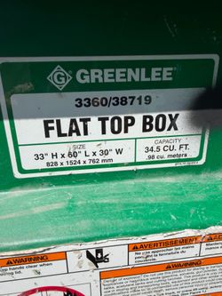 Greenlee job box