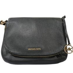 MICHAEL KORS Bedford Luggage Black Leather Bag.