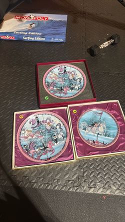 Decorative Carousel Collector Plates Set of 3 from 1878
