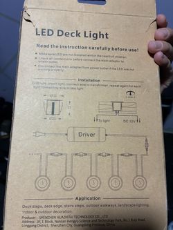 Deck lights for outside