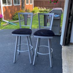 Bar Stools Swivel Set Of Two 
