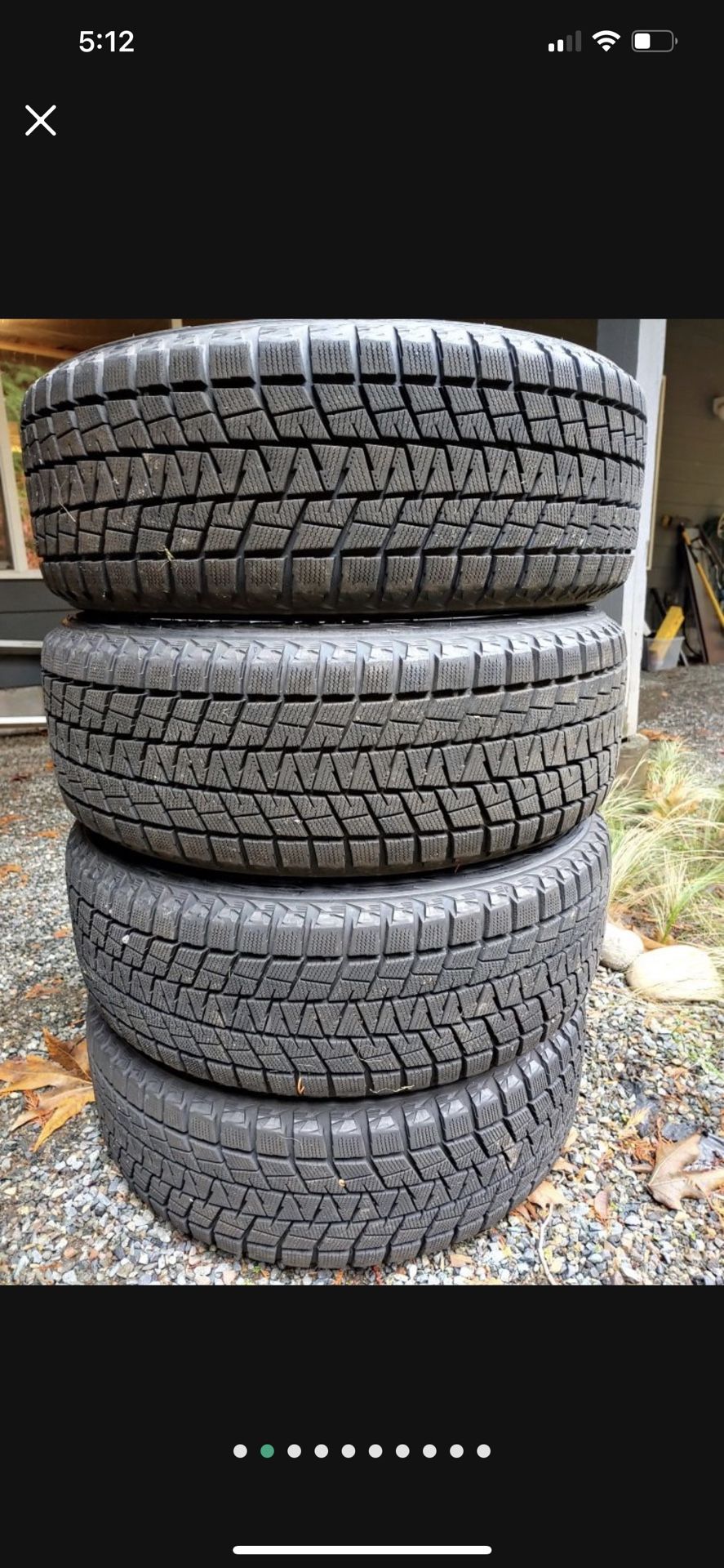 235 55 18 Bridgestone Blizzak Winter Tires Wheels Hyundai Santa Fe