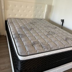 Full Size Bed Frame With Mattress 