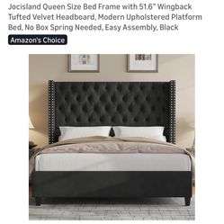 Jocisland Queen Size Bed Frame