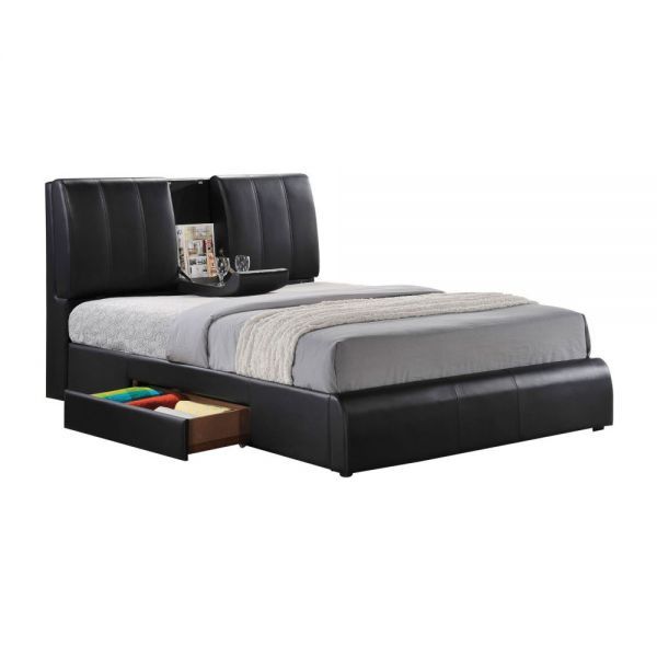 Black King Size Bed With Storage Free Delivery ✅ Ek Bed Frame