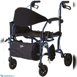 New Medline COMBO Rollator TRANSPORT  Wheelchair