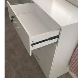 Dresser, Chest, Organizer, White, W Lock