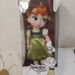 NEW DISNEY STORE ANIMATORS COLLECTION ANNA ANIMATOR 16 " DOLL FROZEN 