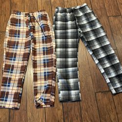 Plaid Fleece Pants 