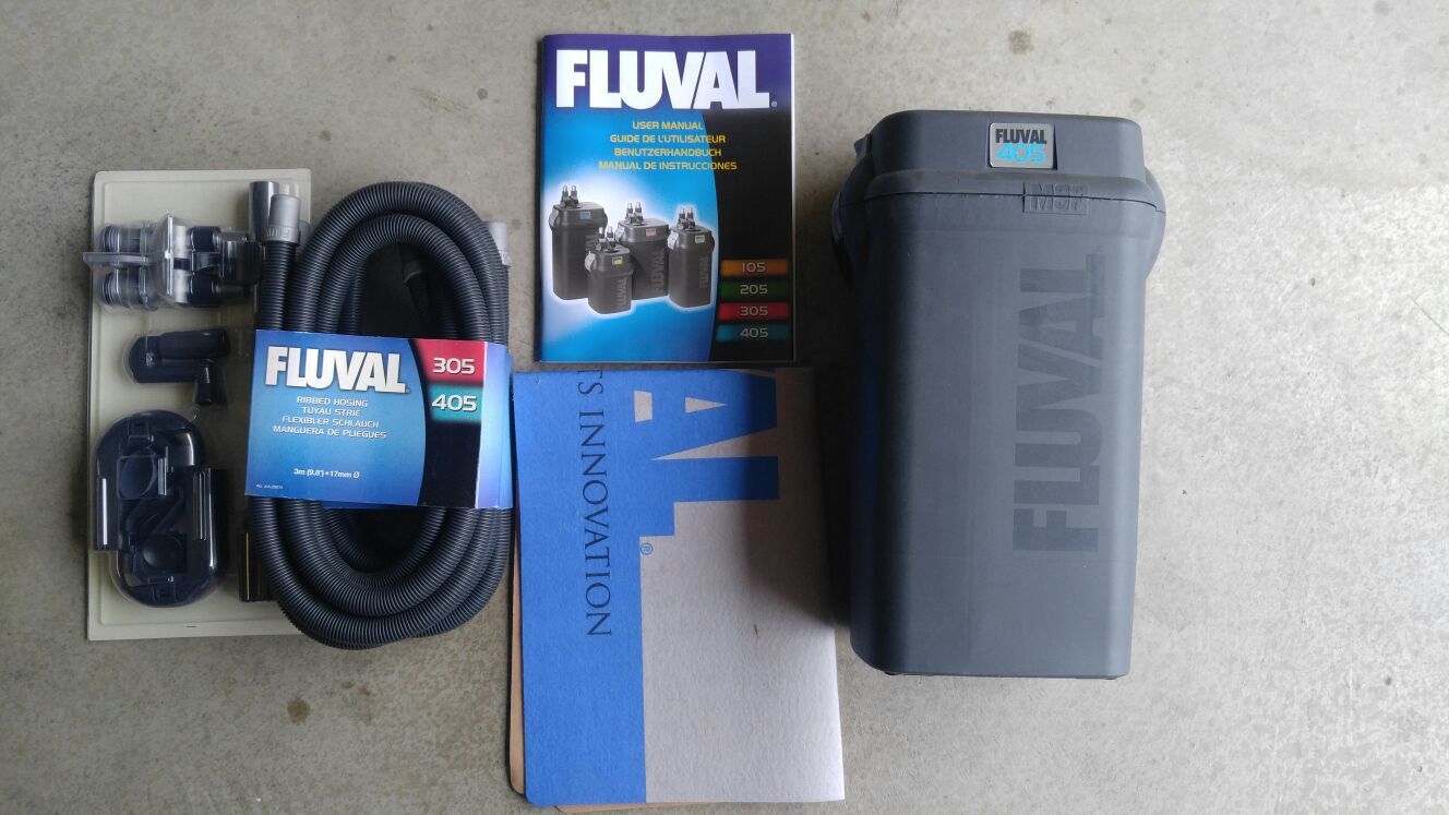 Fluval 405 External Canister Filter - 110V, 340 gallons per hour 100 gallon rating - New $150