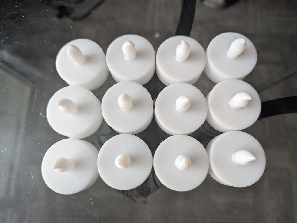 Set Of 12 Battery Operated Votive Lights