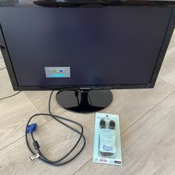 Samsung 23.6” SD 300 LED Full 1080p HD Monitor Video with HDMI with both VGA and HDMI cables 