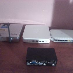 3 Wireless Routers And One Hub Switch