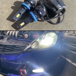 H11 6500K BRIGHT WHITE 32000 LUMENS CSP CHIP LED LIGHTS $45