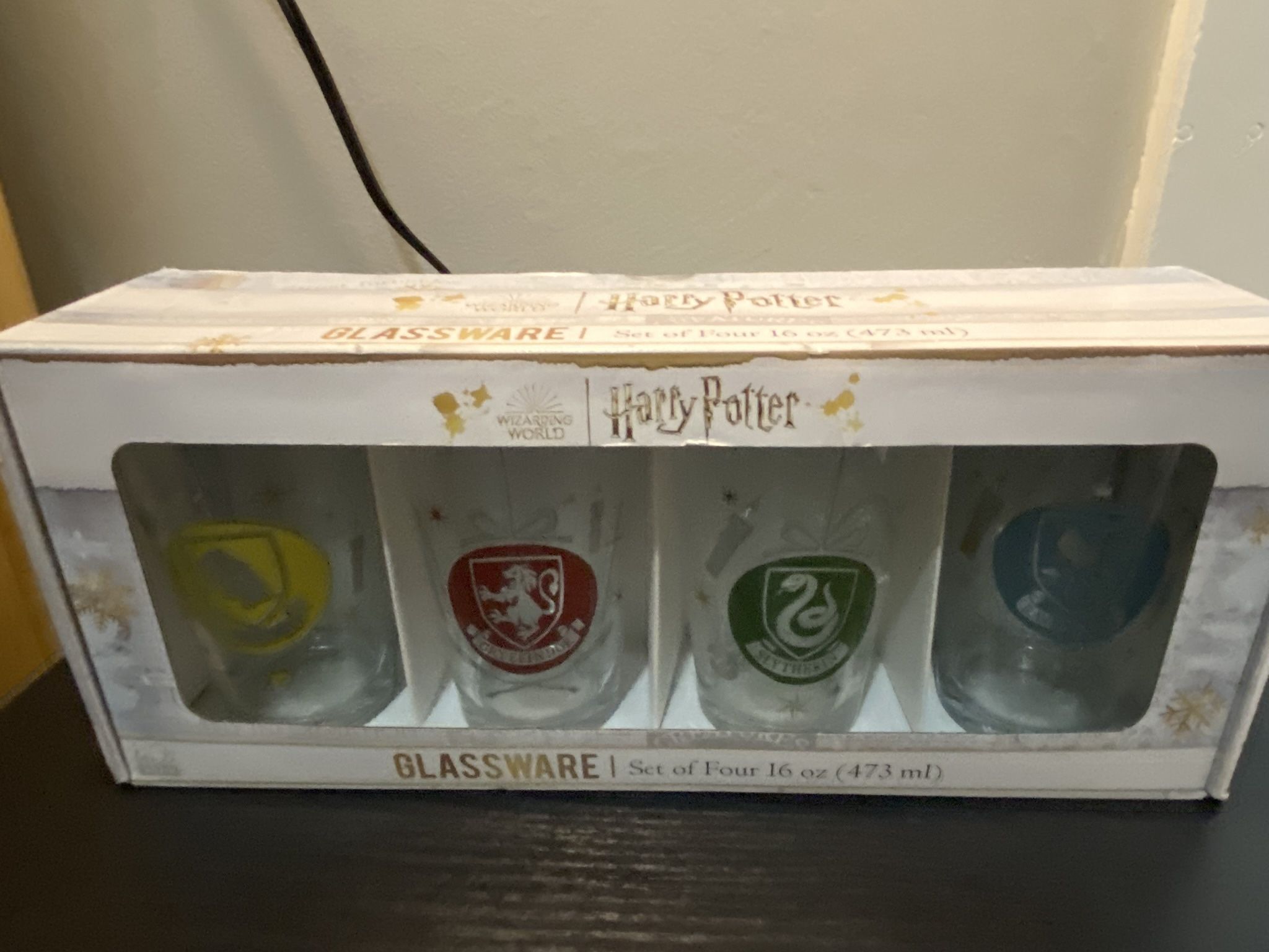 Harry Potter Wizarding World House 16oz Drinking Glasses