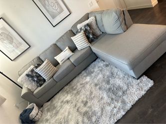 Perfect shape gray sectional couch !!