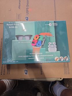 Smartwatch AI Glasses Headphones Bundle Set