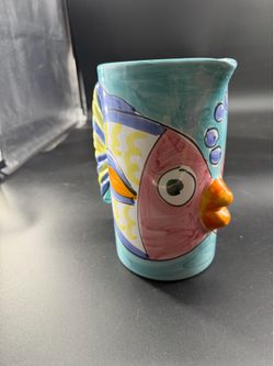 Adorable & Colorful Fish Pitcher