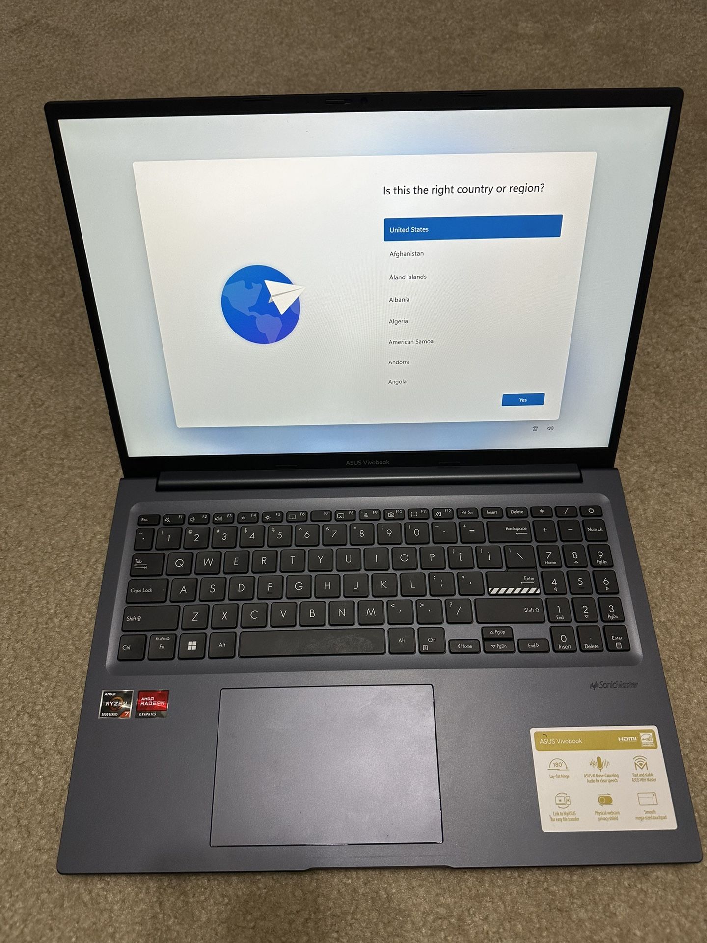 ASUS - Vivobook 16" Laptop - AMD Ryzen 7 5800HS with 12GB Memory - 512GB SSD 