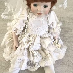 Vintage Porcelain First Communion Doll 