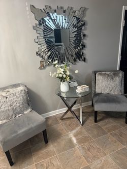 Entry way chair set and table