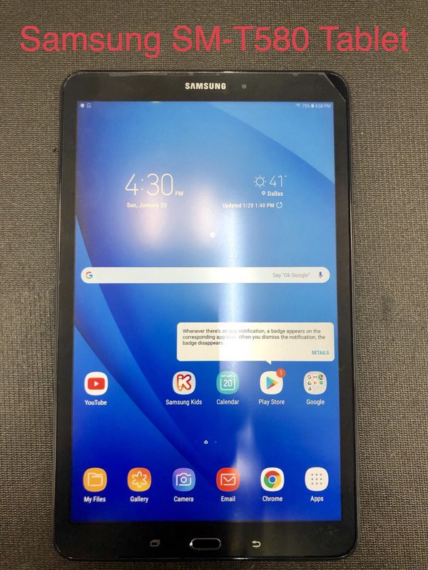 tablet sm t580