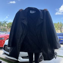 Schott NYC Leather Coat