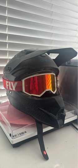 O'Neal Motocross Helmet with Fly Racing Goggles
