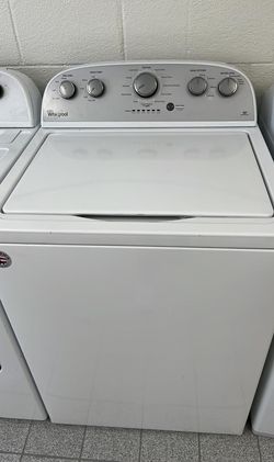 Whirlpool Top Load Washer & Dryer Set – Deep Water, Auto Dry, White
